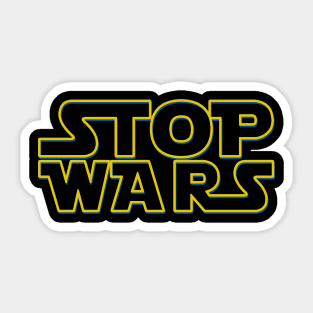 STOP WARS - i stand with ukraine Sticker